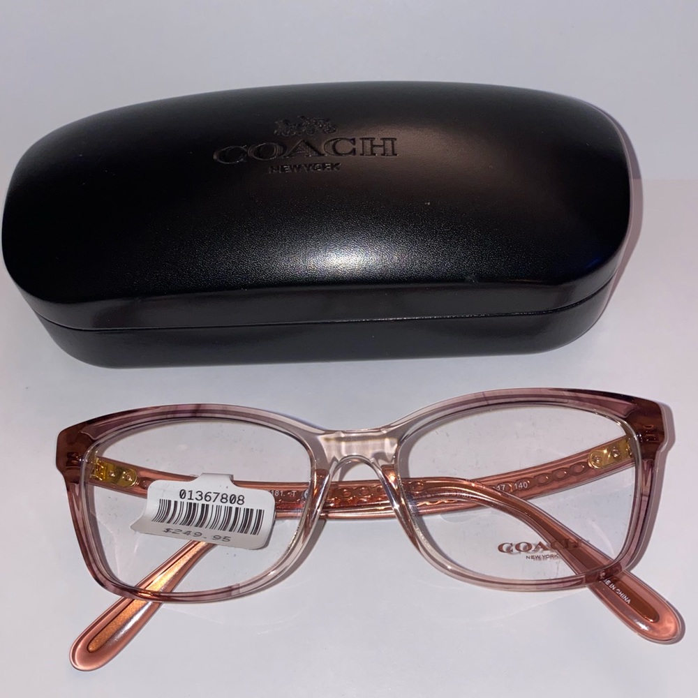 New Coach HC 6181 Transparent Pink Women’s Eyeglass Frame